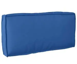 Cojă de palet pentru spătar albastru regal 80 x 40 x 12 cm, din material Oxford.