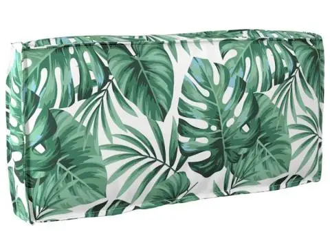 Perna pentru palet pentru spătar cu model de frunze 80x40x12 cm, din material Oxford. - 1/5