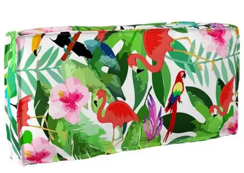 Perna pentru Palet de Spătar Junglă Tropicală 80x40x12 cm, Fabrică Oxford - 1/5