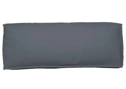 Pernă pentru spătar antracit, 120x40x12 cm, din textil Oxford - 4/5