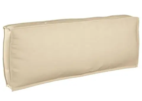 Perna pentru spate Bej 120x40x12 cm, țesătură Oxford - 1/5