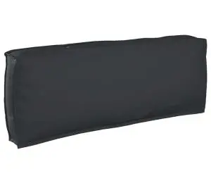 Pernă pentru spătar Neagră 120x40x12 cm din țesătură Oxford