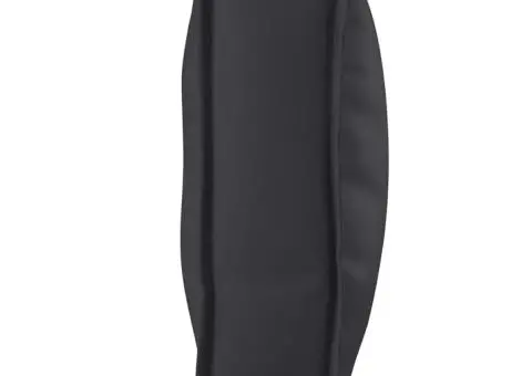 Pernă pentru spătar Neagră 120x40x12 cm din țesătură Oxford - 3/5