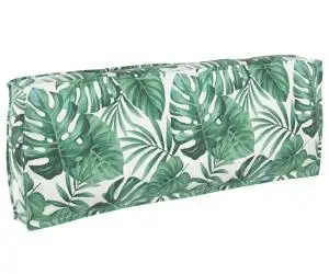 vidaXL Perna de palet pentru spătar cu model de frunze, 120 x 40 x 12 cm, din material Oxford.