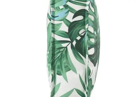 Perna de palet pentru spătar cu model de frunze, 120 x 40 x 12 cm, din material Oxford. - 3/5