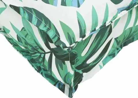 Perna de palet pentru spătar cu model de frunze, 120 x 40 x 12 cm, din material Oxford. - 5/5