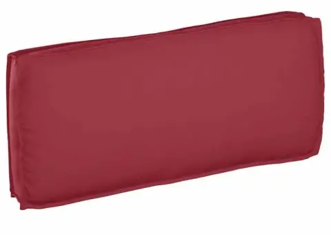 Perna pentru palet spate/sediu, culoare bordo, 120 x 50 x 12 cm, material Oxford. - 1/5