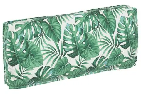 Perna pentru palet - șezut/spătar cu model de frunze, 120 x 50 x 12 cm, din țesătură Oxford - 1/5