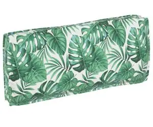 vidaXL Perna pentru palet - șezut/spătar cu model de frunze, 120 x 50 x 12 cm, din țesătură Oxford