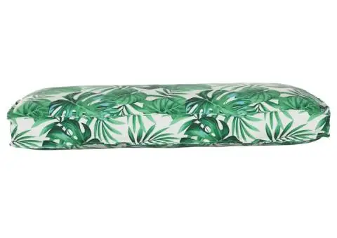 Perna pentru palet - șezut/spătar cu model de frunze, 120 x 50 x 12 cm, din țesătură Oxford - 3/5