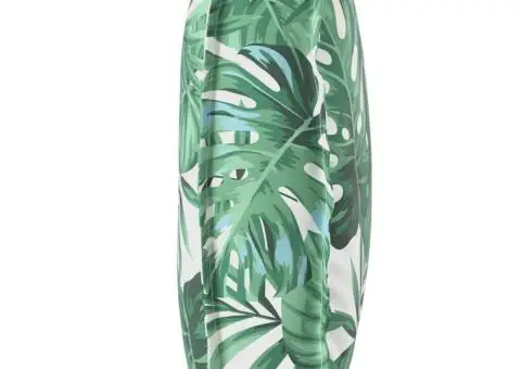 Perna pentru palet - șezut/spătar cu model de frunze, 120 x 50 x 12 cm, din țesătură Oxford - 4/5