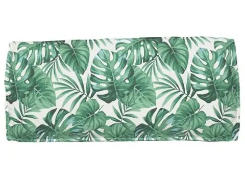 Perna pentru palet - șezut/spătar cu model de frunze, 120 x 50 x 12 cm, din țesătură Oxford - 5/5