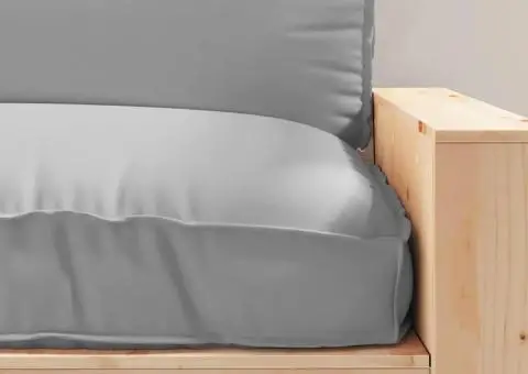 Perna pentru palet pentru șezut Gri 120x80x12 cm - 5/5