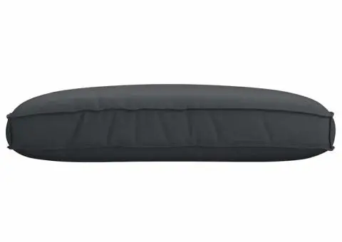 Perna de paleți pentru șezut Neagră 120x80x12 cm - 2/5