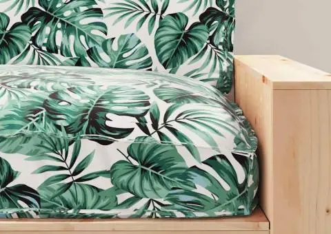 Căptușeala pentru scaun Model de frunze 120x80x12 cm - 5/5