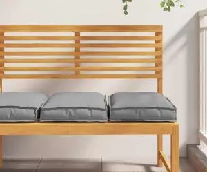 Perne de Palet Gri pentru Scaun - 2 Piese, 40 x 40 x 8 cm, din material Oxford