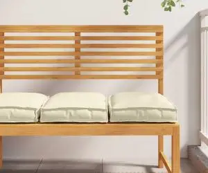 Perne de Palet pentru Scaun 2 buc Crem 40x40x8 cm din Material Oxford