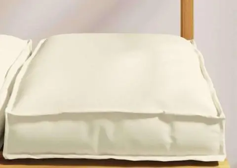 Perne de Palet pentru Scaun 2 buc Crem 40x40x8 cm din Material Oxford - 4/5