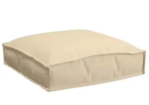 Set de 2 perne pentru palet, bej, 40 x 40 x 8 cm, din stofă Oxford - 5/5