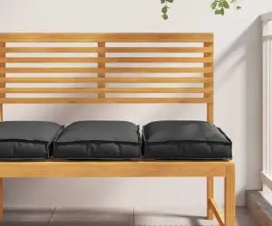 vidaXL Pernuțe pentru Scaun 2 buc Negru 40x40x8 cm, Material Oxford