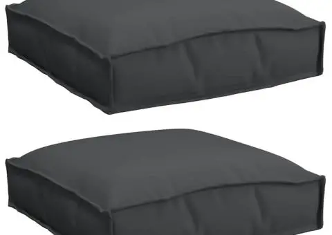 Pernuțe pentru Scaun 2 buc Negru 40x40x8 cm, Material Oxford - 2/5