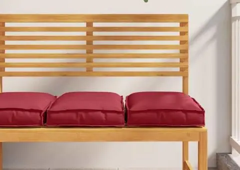 Pături pentru palet , pentru loc de ședere, 2 buc, roșu vin, 40 x 40 x 8 cm, țesătură Oxford - 1/5