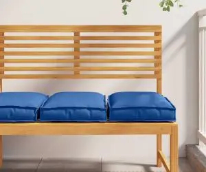 vidaXL Perne Pallet pentru Scaun - 2 bucăți albastre, 40 x 40 x 8 cm, din material Oxford
