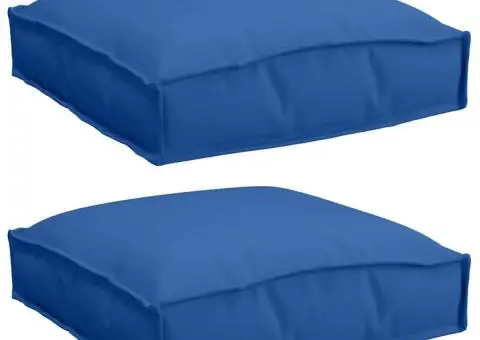 Perne Pallet pentru Scaun - 2 bucăți albastre, 40 x 40 x 8 cm, din material Oxford - 2/5