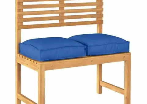 Perne Pallet pentru Scaun - 2 bucăți albastre, 40 x 40 x 8 cm, din material Oxford - 3/5