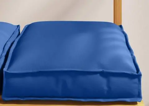 Perne Pallet pentru Scaun - 2 bucăți albastre, 40 x 40 x 8 cm, din material Oxford - 4/5