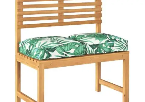 Set de 2 cozețe pentru șezut, model cu frunze, 40 x 40 x 8 cm, material Oxford - 3/5