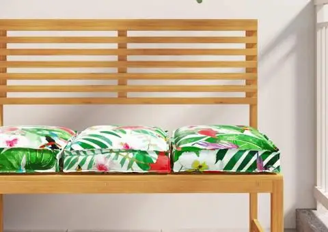 Perne pentru șezlong 2 buc Tropical Jungle 40x40x8 cm, fabricată din Oxford. - 1/5