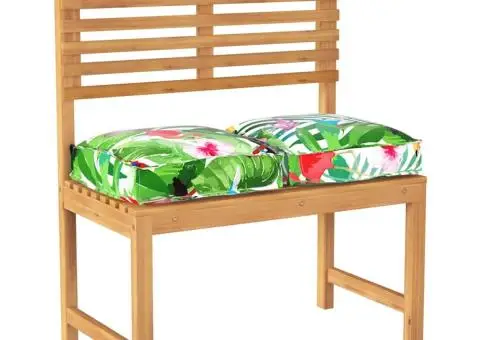 Perne pentru șezlong 2 buc Tropical Jungle 40x40x8 cm, fabricată din Oxford. - 3/5