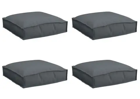 Cojile pentru șezut - 4 piese, antracit, 40x40x8 cm, din material Oxford - 2/5