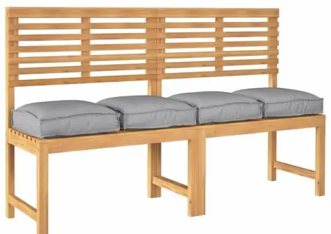 Perne pentru palete de șezut 4 buc gri 40x40x8 cm din țesătură Oxford - 3/5