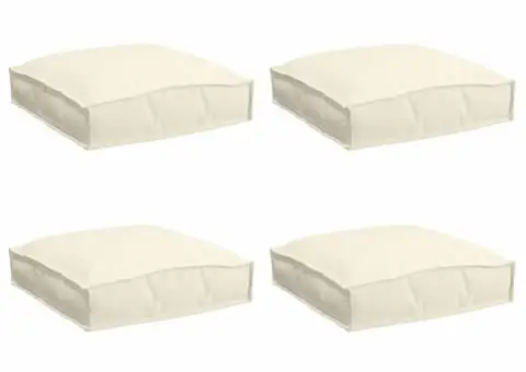 Perne pentru palet , 4 buc, crem, 40 x 40 x 8 cm, din fabrică Oxford - 2/5