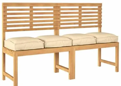 Cojile de palet pentru scaun, 4 bucăți, Bej, 40 x 40 x 8 cm, material Oxford. - 3/5