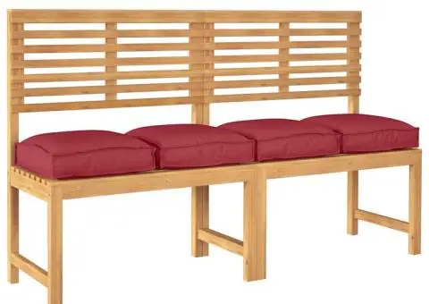 Perne pentru paleti , set de 4 buc, Bordo, dimensiuni 40 x 40 x 8 cm, din stofă Oxford. - 3/5