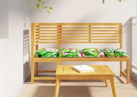 Perne pentru palet pentru șezlong, 4 piese Tropical Jungle, 40x40x8 cm, din țesătură Oxford - 1/5