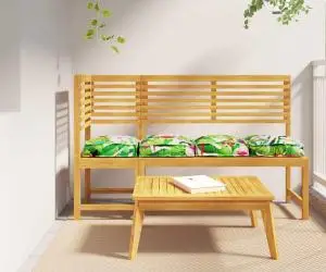Perne pentru palet pentru șezlong, 4 piese Tropical Jungle, 40x40x8 cm, din țesătură Oxford