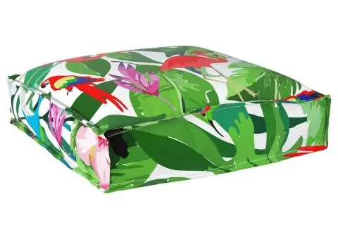 Perne pentru palet pentru șezlong, 4 piese Tropical Jungle, 40x40x8 cm, din țesătură Oxford - 5/5