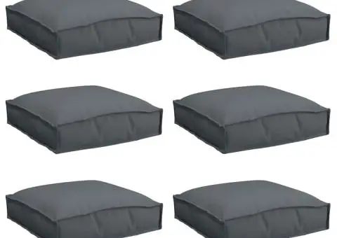 Perne pentru paleți antracit, 6 piese, 40 x 40 x 8 cm, din țesătură Oxford - 2/5