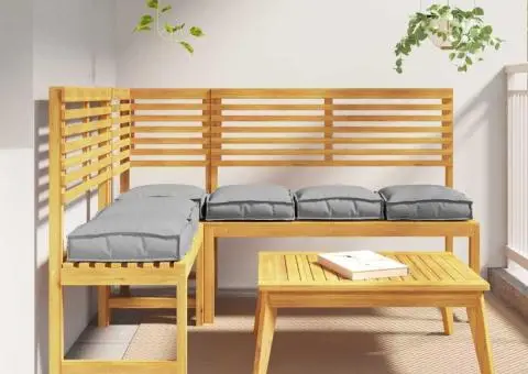 Perne pentru palet de la , set de 6 bucăți gri 40x40x8 cm din material Oxford - 1/5