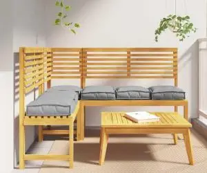 vidaXL Perne pentru palet de la , set de 6 bucăți gri 40x40x8 cm din material Oxford