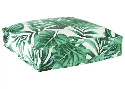 Perne pallet pentru șezut, set de 6, model de frunze, 40 x 40 x 8 cm, din fabrică Oxford. - 5/5