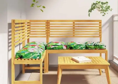 Pernuțe de palet viaXL pentru șezlong 6 bucăți Tropical Jungle 40x40x8 cm, fabrică Oxford - 1/5