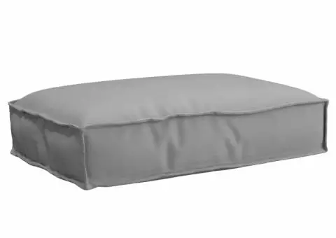 Pernă pentru paleți pentru șezut gri 60x40x8 cm țesătură Oxford - 1/5