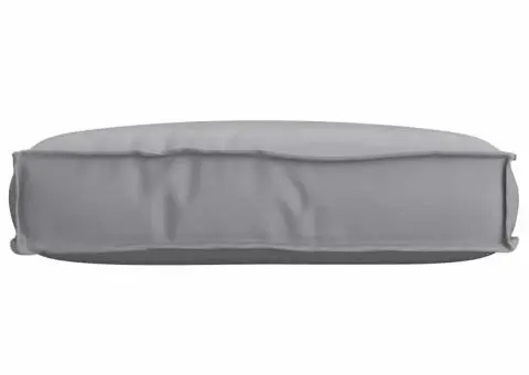 Pernă pentru paleți pentru șezut gri 60x40x8 cm țesătură Oxford - 2/5