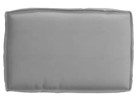 Pernă pentru paleți pentru șezut gri 60x40x8 cm țesătură Oxford - 4/5