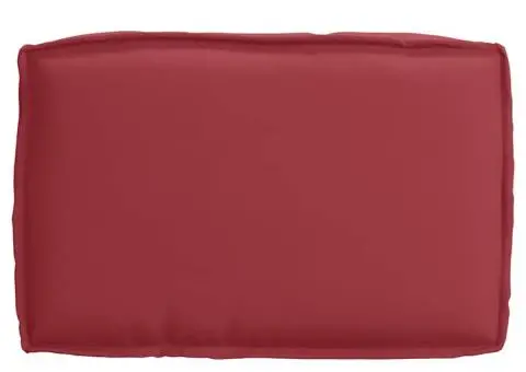 Pernă pentru Palet pentru Loc de Șezut Roșu Vin 60x40x8 cm Material Oxford - 4/5
